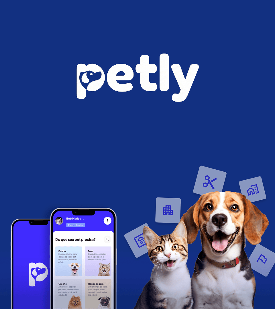 Casal feliz com seu pet